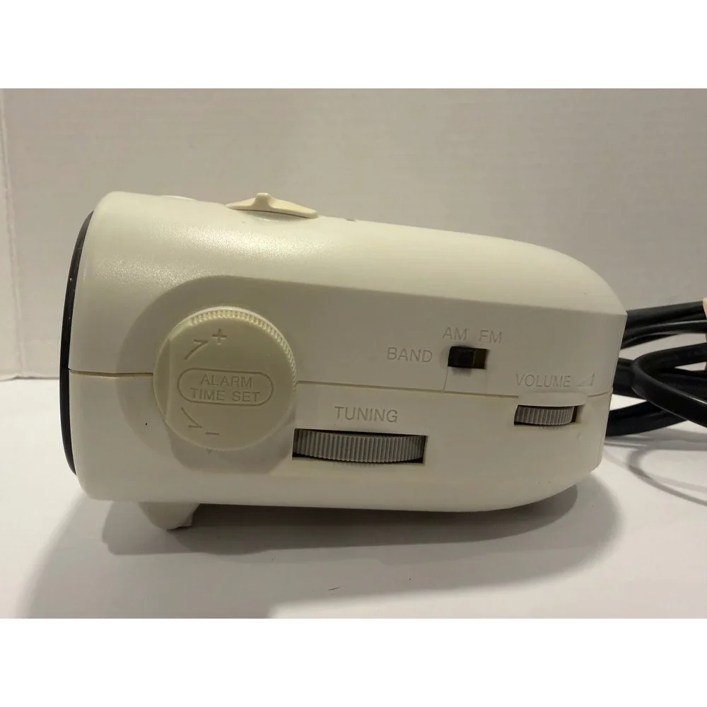 Sony Dream Machine ICF-C318 FM/AM Dual Alarm Clock Radio White Green LED Display